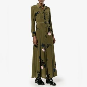 Ganni Donaldson Silk Belted Dress